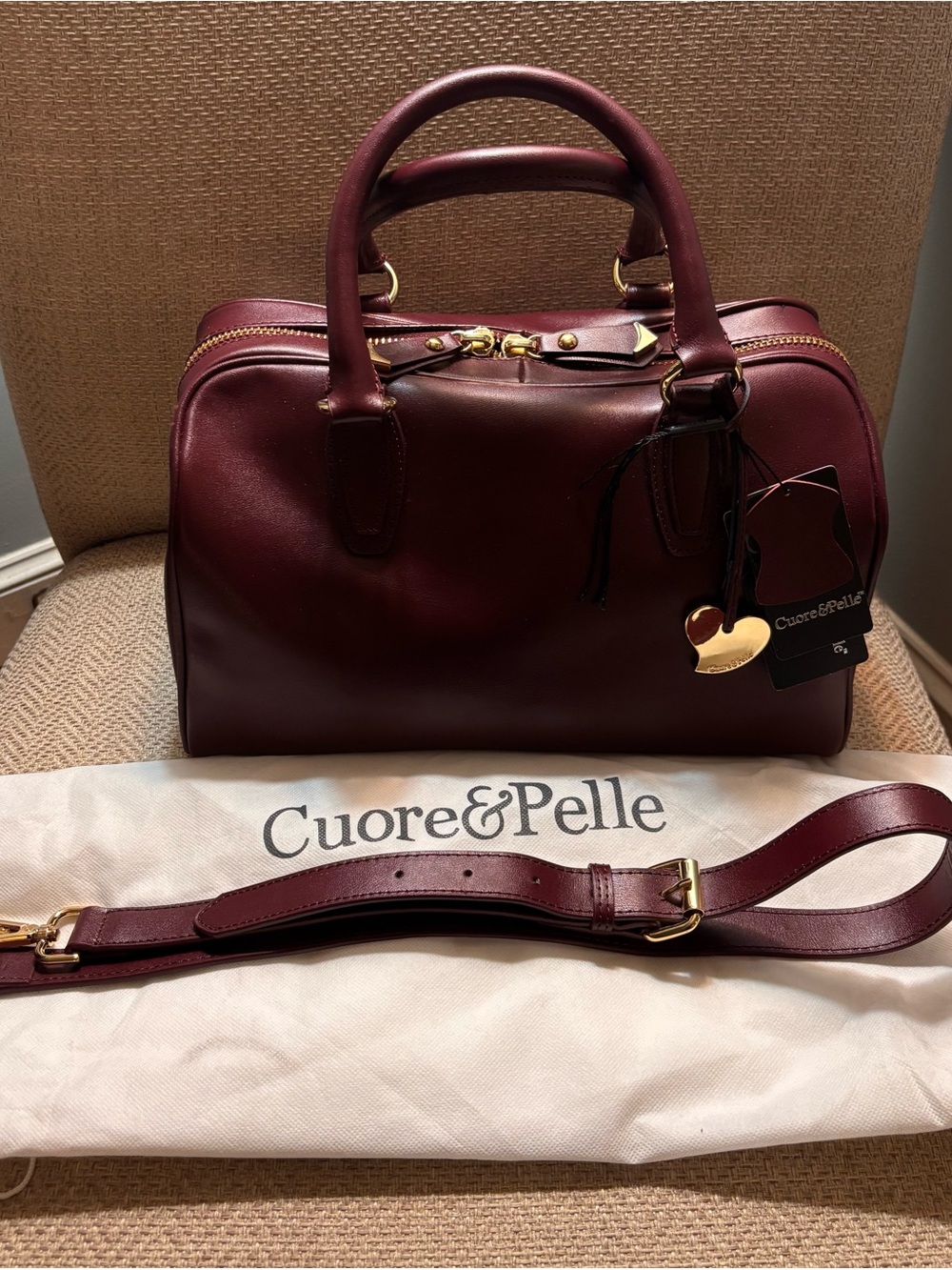 Cuore & Pella Celeste Boston Top Handle Bag
